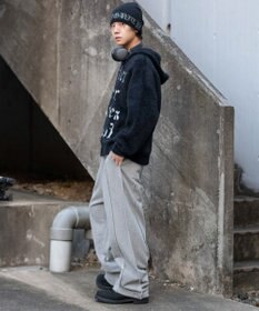 WEGO 【ユニセックス着用ITEM/ウエストゴム】スウィッチングスウェットパンツ