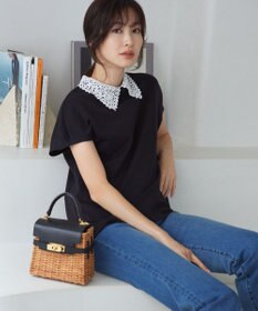 組曲 S 【2WAY】レース襟フレンチテリー カットソー