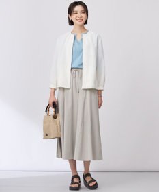 J.PRESS LADIES 【洗える】トリコットバイオ フレア スカート