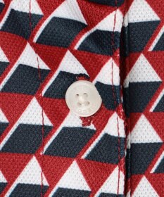 23区GOLF 【WOMEN】フラッグプリント長袖ポロシャツ