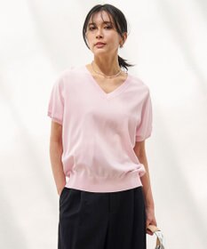 UNFILO L スゴ機能美 Vネック ニット