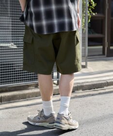 WEGO 【ウエストゴム】イージーバギーカーゴショーツ