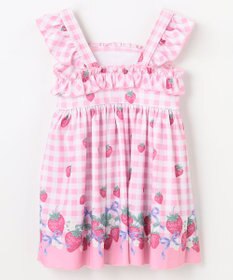 ANY KIDS ギンガム×フルーツ ワンピース水着