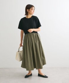 Green Parks ドロストドッキングワンピース