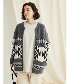 CRAFT STANDARD BOUTIQUE オルテガ柄ニットＺＩＰブルゾン