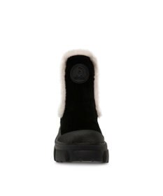 STEVE MADDEN TOWNSHIP 厚底サイドゴアムートンブーツ