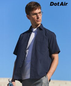 GOTAIRIKU リラックスシルエット【高通気性/吸水速乾】ドッツエアー クールマックスサッカーシャツ