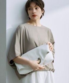 ICB 2WAYメタルハンドルトート オフホワイト系