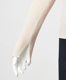 23区 【GOLD LABEL】コットンリネンシアー ニットポロカーディガン