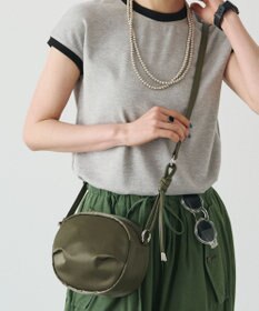 russet クラウズナイロンサークルミニショルダーバッグ(CE-1728)