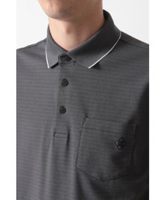 DAKS DAKS GOLF ボーダー冷感リネンミックス 半袖ポロシャツ