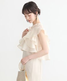 earth music&ecology SET2点フリルボレロ＋ナローワンピース