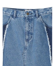 earth music&ecology Ｌｅｅ×ｅ．ｍ．ａ．ｅ　切替デニムスカート