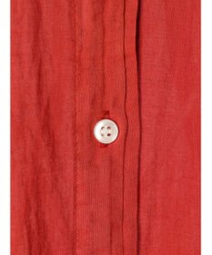 CRAFT STANDARD BOUTIQUE シアーボイルピグメント染めバンドカラーシャツ