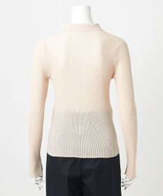 23区 【GOLD LABEL】コットンリネンシアー ニットポロカーディガン