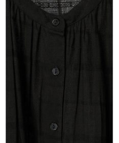 Green Parks インド綿 チェックドビーブラウス