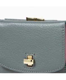 UNBILLION perche カラーコンビ3つ折り外ガマウォレット