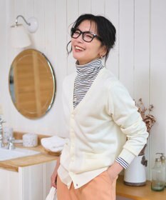 WEGO 【WEB限定/2025年秋冬新作//洗濯OK/毛玉レス/MLXLサイズ展開/オフィス/カジュアル】ベーシックニットカーディガン