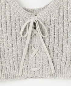 23区 【SLOW/一部店舗限定】リボンヤーン ニット ビスチェ