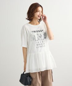 Green Parks ＳＥＴ２点フォトＴシャツ＋レースキャミビスチェ