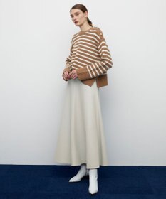 BEIGE， PONT NEUF/ ボーダーニットトップス