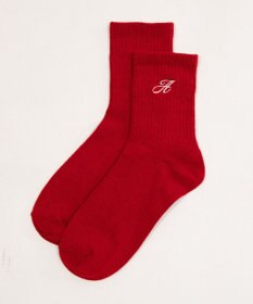 WEGO アルファベット刺繍ソックス