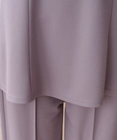 Tiaclasse 【洗える・接触冷感・紫外線ケア・サラごこち】ソフトペプラムカットソー