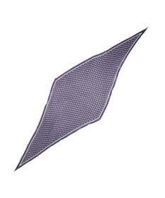 Marca ＜洗えるシルク＞ドット 菱形スカーフ Marcaオリジナル ウォッシャブルシルクローン