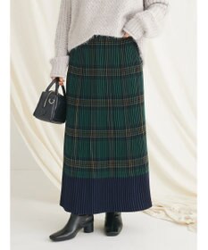 CRAFT STANDARD BOUTIQUE 配色チェックプリーツスカート
