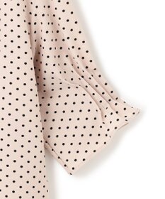 23区 S 【WEB&一部店舗限定/洗える】ドットプリント サッカー ブラウス