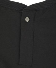 YECCA VECCA リブMIXジョーゼットブラウス