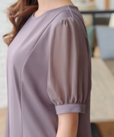 Tiaclasse 【洗える・接触冷感・紫外線ケア・サラごこち】ソフトペプラムカットソー