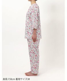 WACOAL ワコール_リラックス＆スリープ パジャマ 7分袖 長袖 長ズボン 綿100%(本体) ミントン レディース NDT255 /ワコール