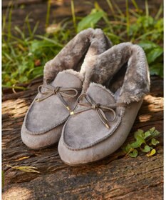 ANY SIS レディーフェイクファー モカシン