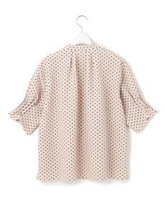 23区 S 【WEB&一部店舗限定/洗える】ドットプリント サッカー ブラウス