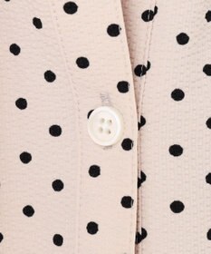 23区 S 【WEB&一部店舗限定/洗える】ドットプリント サッカー ブラウス