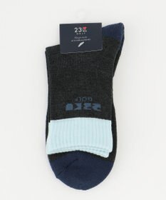 23区GOLF 【MEN】カラーブロック ハーフソックス