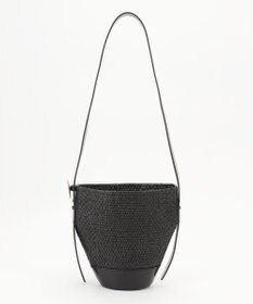 自由区 【カタログ掲載】ラタンライクバケツ バッグ ブラック