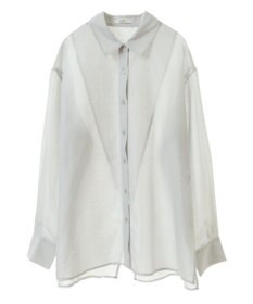 earth music&ecology バックスリットシアーシャツ