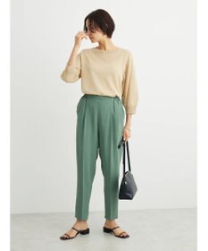 Green Parks ・ＥＬＥＮＣＡＲＥ　ＤＵＥバックパールシアー５分ニット