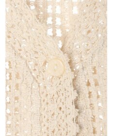 Green Parks インド綿　レース編みカーディガン