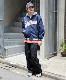 WEGO 【ユニセックス着用ITEM】2WAYフードワッペンスタジャン