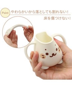 Mother garden しろたん シリコン ベビー食器セット   箱入り《顔ぼん柄》