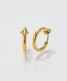 Phoebe 〈金属アレルギー対応〉バランスバロックパールフープイヤリング　ゴールド/ステンレス/大ぶり/存在感◎/主役級