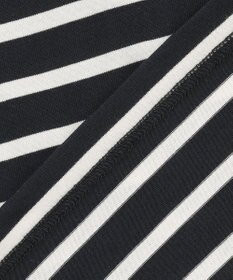 J.PRESS YORK STREET 【WOMEN】ボーダーキャップスリーブ Tシャツ