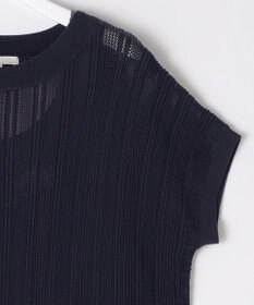 自由区 【ワコールコラボ】【カタログ掲載・洗える】レーシーニット ドレス