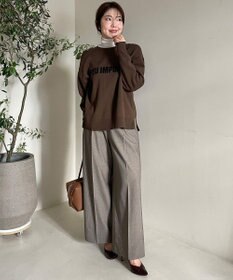 UNFILO スポンジニット ロゴジャガード