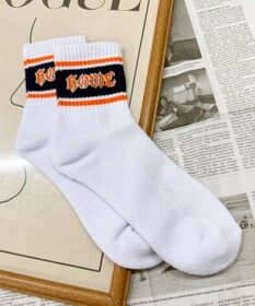 WEGO ラインロゴハイアンクルソックス