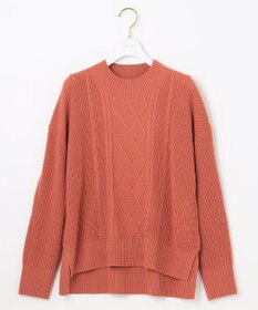 ANY SIS 【洗える】スフレハイネックケーブル ニット