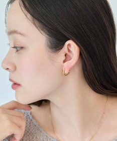 Phoebe 〈金属アレルギー対応〉バランスバロックパールフープイヤリング　ゴールド/ステンレス/大ぶり/存在感◎/主役級